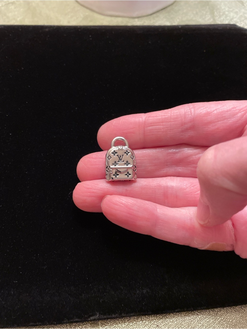 Silver Backpack Charm Pendant